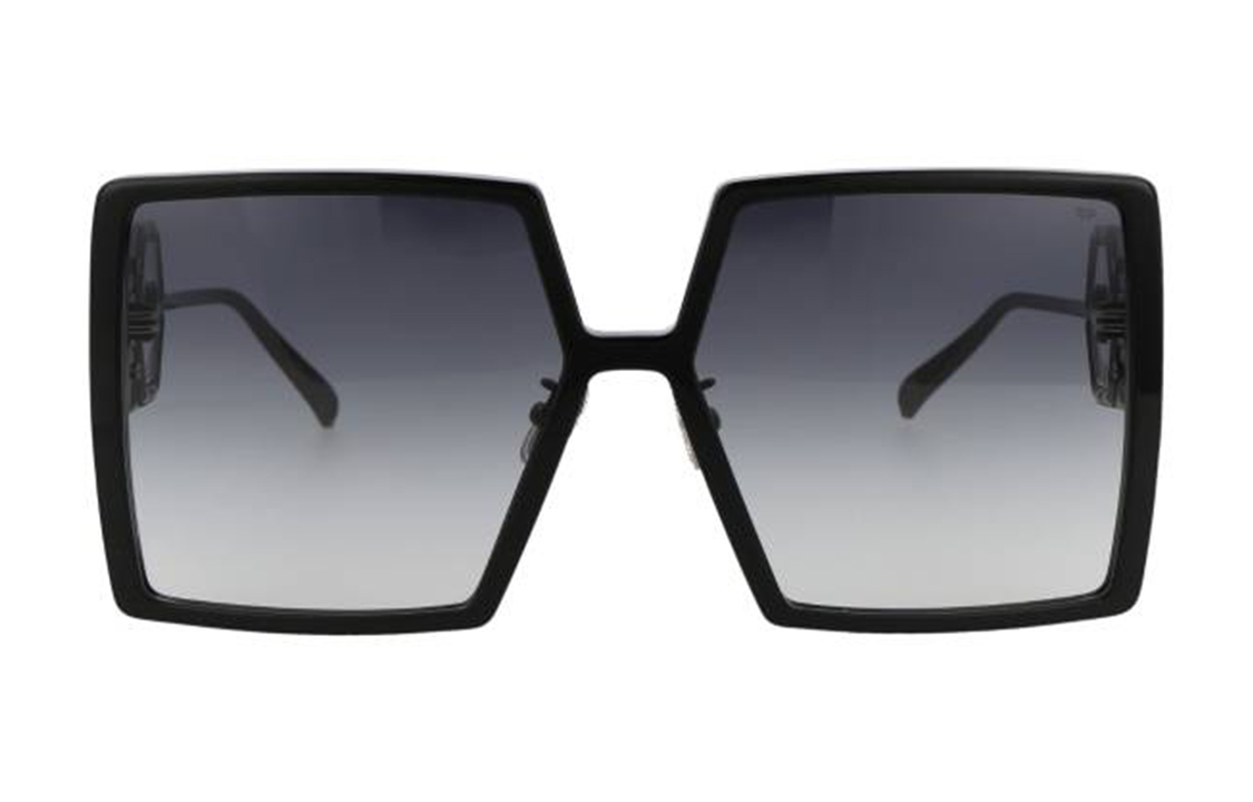 Lookbook PHILIPP PLEIN 多邊形框太陽眼鏡 男女通用 黑色。 SPP028M0700