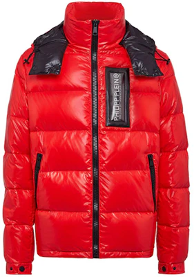 PHILIPP PLEIN 紅色可拆帽Logo拉鍊長袖外套 MRB1303PNY002N1302 Buy PHILIPP PLEIN 紅色可拆帽Logo拉鍊長袖外套 MRB1303PNY002N1302