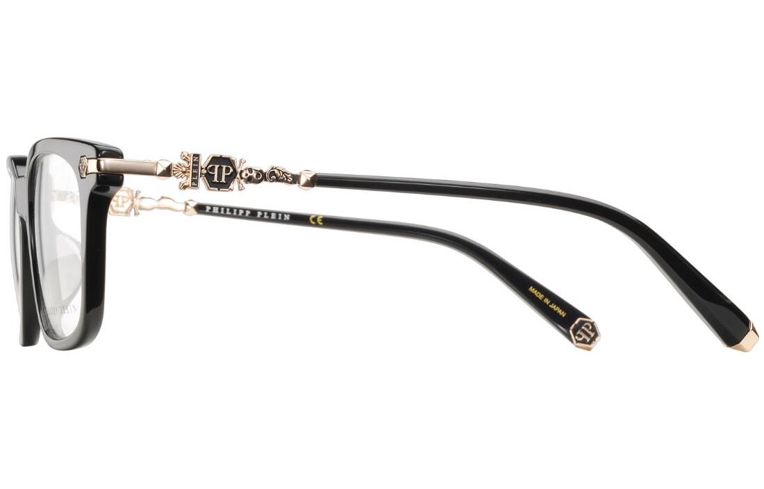 PHILIPP PLEIN Retro Punk Skull Cross Optical Square Glasses Unisex Black. VPP088J0700 圖 3