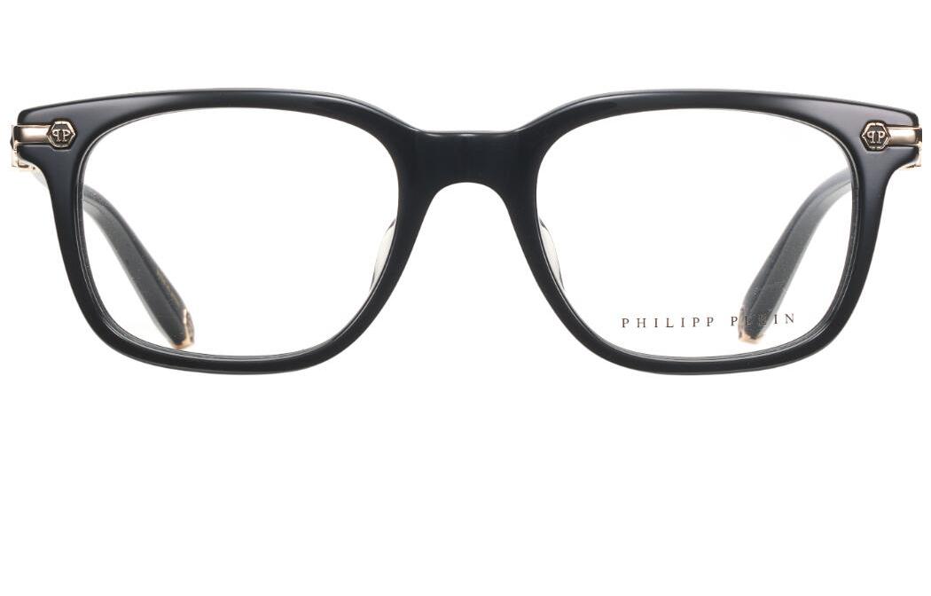PHILIPP PLEIN Retro Punk Skull Cross Optical Square Glasses Unisex Black. VPP088J0700 圖 4