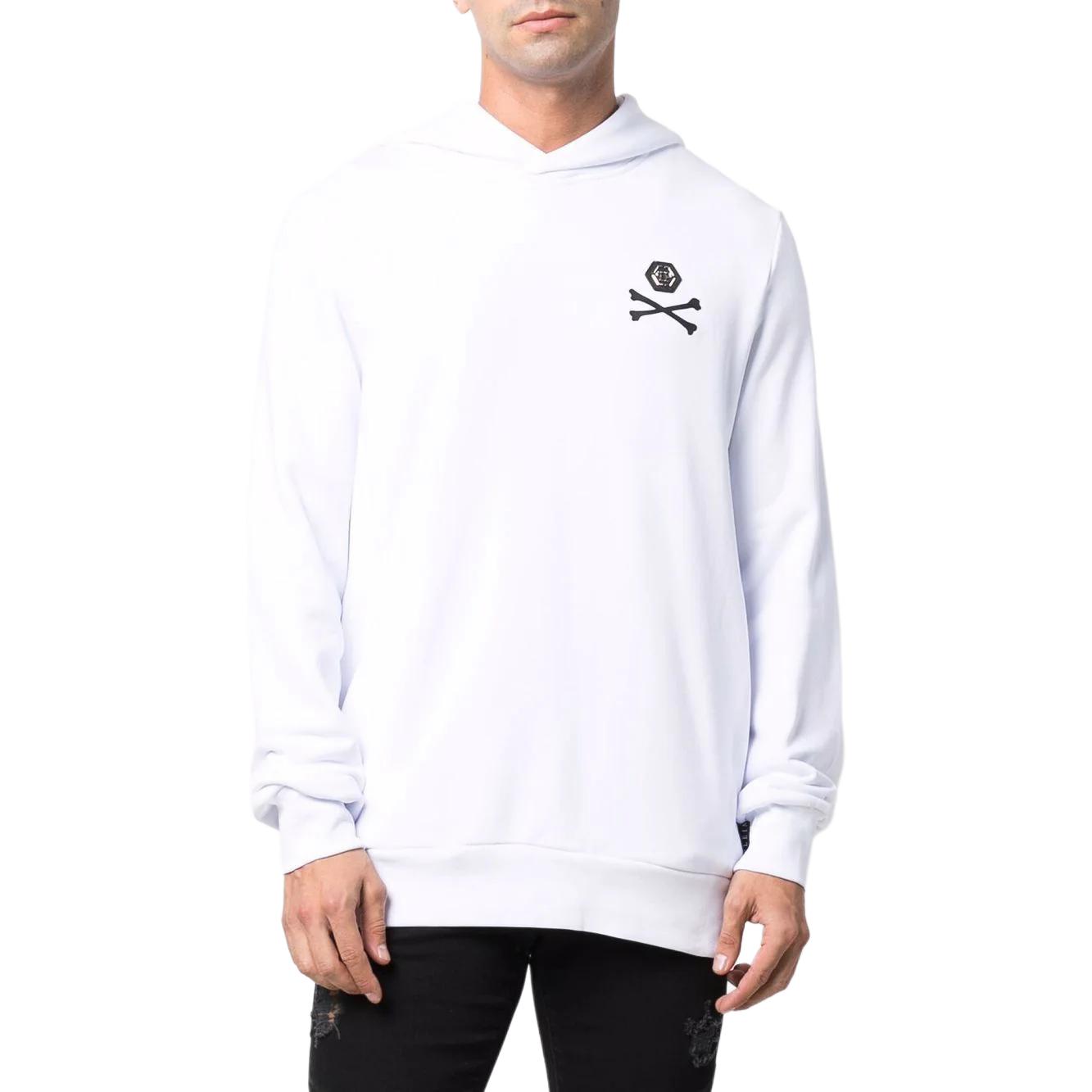 Sizing 飞利浦普莱因骷髅标志印花连帽衫休闲长袖卫衣 SABC-MJB2624-PJO002N-02