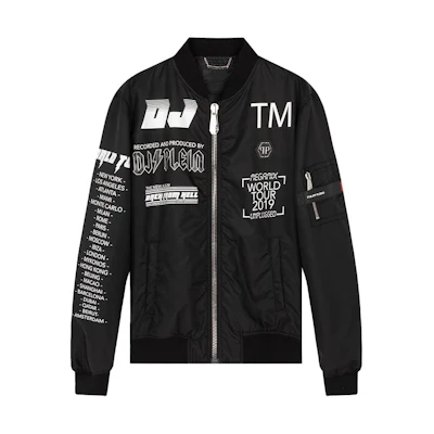 PHILIPP PLEIN Skull Print Bomber Jacket P19C-MRB1094-PNY002N-02