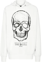 PHILIPP PLEIN Skull Print White Hoodie Long Sleeve Casual Sweatshirt UABC-MJB2543-PJO002N-01 PHILIPP PLEIN Skull Print White Hoodie Long Sleeve Casual Sweatshirt UABC-MJB2543-PJO002N-01