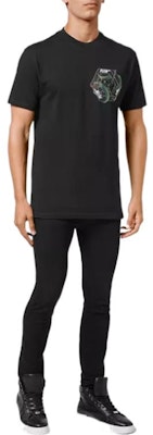 PHILIPP PLEIN Kaos Unisex Slogan Cetak Casual Crew Neck. AAAC-UTK0060-PJY002N-02 Shop PHILIPP PLEIN Kaos Unisex Slogan Cetak Casual Crew Neck. AAAC-UTK0060-PJY002N-02