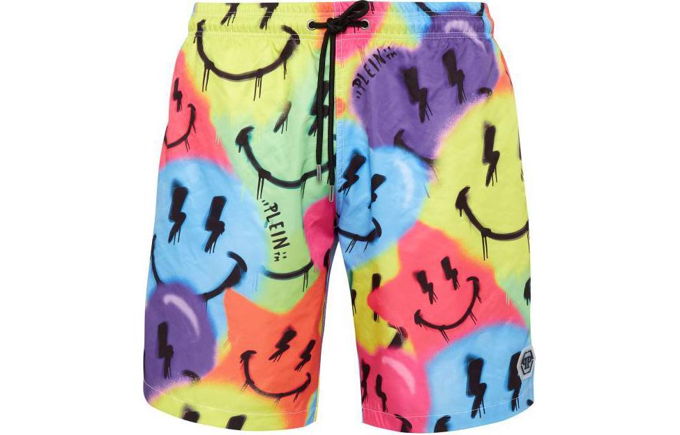 Philipp Plein Smiley Graphic  Casual Shorts Multicolor. SADC-MMX0090-PNY002N-21