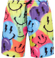 Philipp Plein Smiley Graphic Casual Shorts Multicolor. SADC-MMX0090-PNY002N-21 Philipp Plein Smiley Graphic Casual Shorts Multicolor. SADC-MMX0090-PNY002N-21