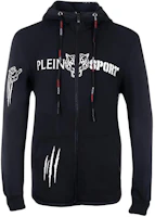 PHILIPP PLEIN Solid Color Letter Print Zip-Up Jacket SMJB0199 PHILIPP PLEIN Solid Color Letter Print Zip-Up Jacket SMJB0199