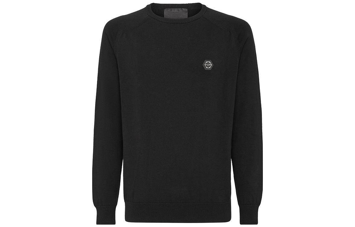 PHILIPP PLEIN Solid Logo Crewneck Sweatshirt PAAC-MKO1104-PKN002N-02