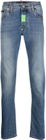 PHILIPP PLEIN Solid Straight Zipper Blue Jeans for Men. MDT3114-PDE004N-05GD PHILIPP PLEIN Solid Straight Zipper Blue Jeans for Men. MDT3114-PDE004N-05GD
