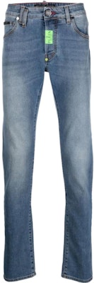 PHILIPP PLEIN 男士藍色直筒拉鍊牛仔褲 MDT3114-PDE004N-05GD Buy PHILIPP PLEIN 男士藍色直筒拉鍊牛仔褲 MDT3114-PDE004N-05GD