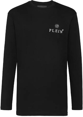 PHILIPP PLEIN SS22 男士黑色修身長袖T恤 Logo印花 FAAC-MTK5122-PJY002N-02 Order PHILIPP PLEIN SS22 男士黑色修身長袖T恤 Logo印花 FAAC-MTK5122-PJY002N-02