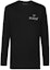 Order PHILIPP PLEIN SS22 男士黑色修身長袖T恤 Logo印花 FAAC-MTK5122-PJY002N-02