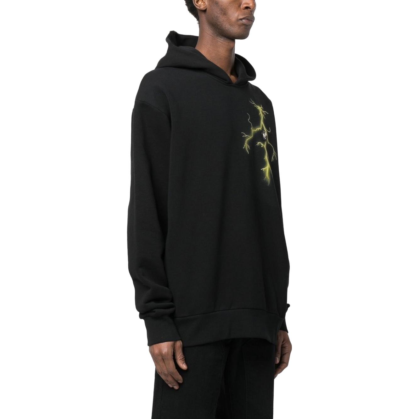 Purchase PHILIPP PLEIN SS23 Hoodie Hitam Crystal Letter Cross Kasual. PACC-MJB2936-PJO002N-02