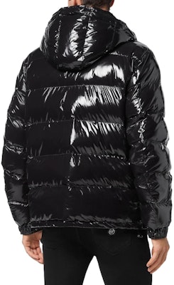 PHILIPP PLEIN SS23 黑色亮面拉鍊連帽外套。 LABCMRB1944PNY002N-02 Shop PHILIPP PLEIN SS23 黑色亮面拉鍊連帽外套。 LABCMRB1944PNY002N-02