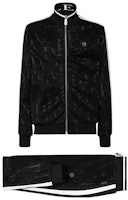 PHILIPP PLEIN SS23 Black Logo Printed Tracksuit. SABC-MJJ0344-PJO002N-02 PHILIPP PLEIN SS23 Black Logo Printed Tracksuit. SABC-MJJ0344-PJO002N-02