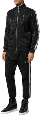 菲力浦普莱因 SS23 黑色标志印花运动套装. SABC-MJJ0344-PJO002N-02 Lookbook 菲力浦普莱因 SS23 黑色标志印花运动套装. SABC-MJJ0344-PJO002N-02