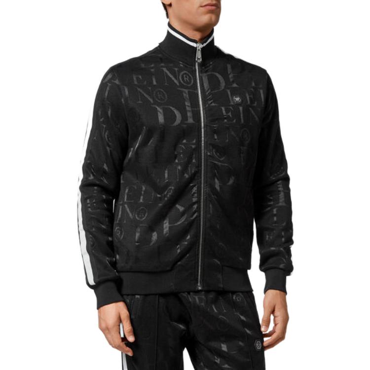 Purchase 菲力浦普莱因 SS23 黑色标志印花运动套装. SABC-MJJ0344-PJO002N-02