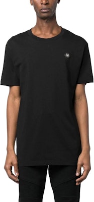 필립 플레인 SS23 블랙 로고 스컬 프린트 반팔 티셔츠 PACC-MTK6217-PJY002N-02 Lookbook 필립 플레인 SS23 블랙 로고 스컬 프린트 반팔 티셔츠 PACC-MTK6217-PJY002N-02