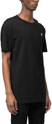 필립 플레인 SS23 블랙 로고 스컬 프린트 반팔 티셔츠 PACC-MTK6217-PJY002N-02 Shop 필립 플레인 SS23 블랙 로고 스컬 프린트 반팔 티셔츠 PACC-MTK6217-PJY002N-02