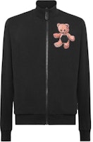 PHILIPP PLEIN SS23 Casual Stand Collar Black Long-Sleeve Jacket MJB0649-PJO002N-0213 PHILIPP PLEIN SS23 Casual Stand Collar Black Long-Sleeve Jacket MJB0649-PJO002N-0213