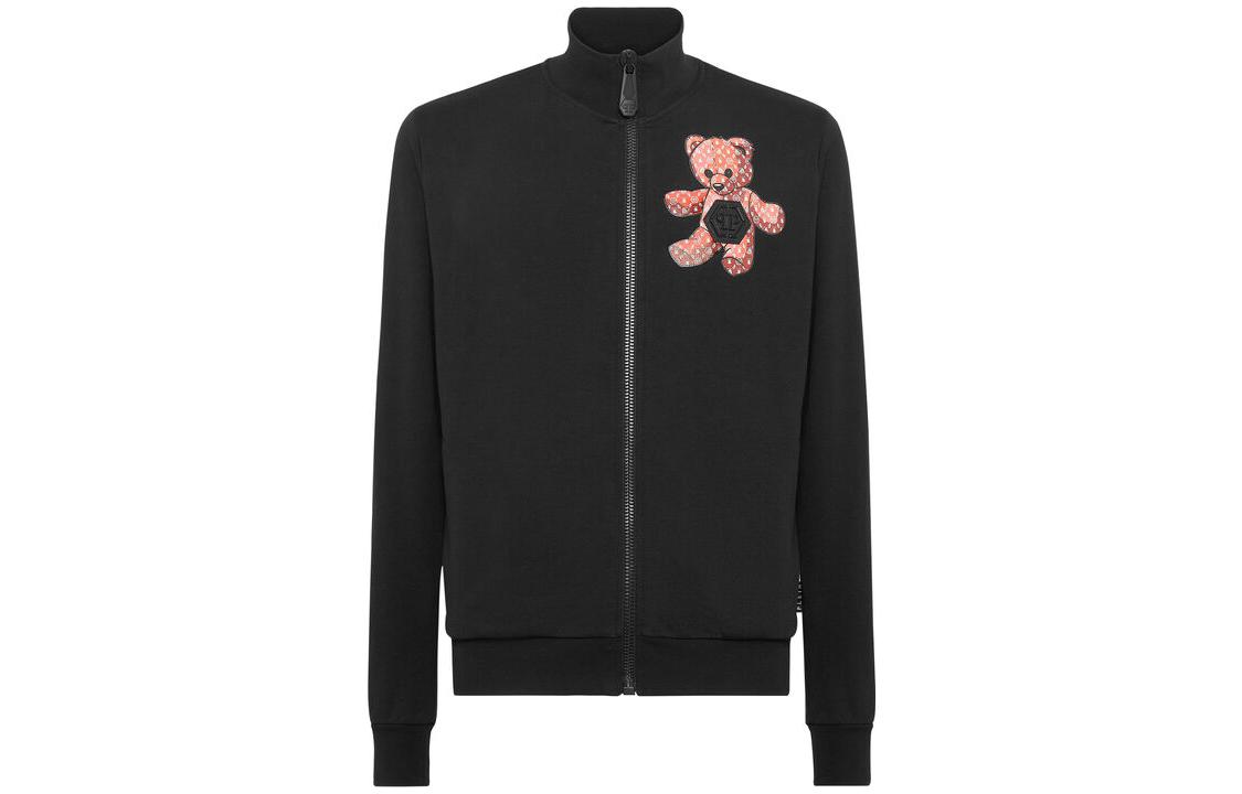 Order PHILIPP PLEIN SS23 休閒立領黑色長袖外套 MJB0649-PJO002N-0213