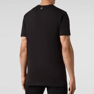 PHILIPP PLEIN 男裝SS23 黑色骷髏印花圓領T恤 S20C-MTK4336-PJY002N-02 Shop PHILIPP PLEIN 男裝SS23 黑色骷髏印花圓領T恤 S20C-MTK4336-PJY002N-02
