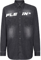 PHILIPP PLEIN SS23 Slim Fit Denim Long Sleeve Shirt. PAAC-MDP0165-PDE004N-02ED PHILIPP PLEIN SS23 Slim Fit Denim Long Sleeve Shirt. PAAC-MDP0165-PDE004N-02ED