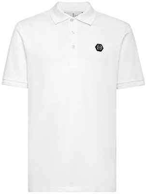 PHILIPP PLEIN SS23 Polo Casual Blanco con Logo de Calavera Impreso. SACC-MTK6343-PTE003N-01 Lookbook PHILIPP PLEIN SS23 Polo Casual Blanco con Logo de Calavera Impreso. SACC-MTK6343-PTE003N-01