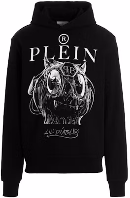 PHILIPP PLEIN SS23 黑色字母印花連帽衫 男款 MJB2943PJO002N02 Buy PHILIPP PLEIN SS23 黑色字母印花連帽衫 男款 MJB2943PJO002N02