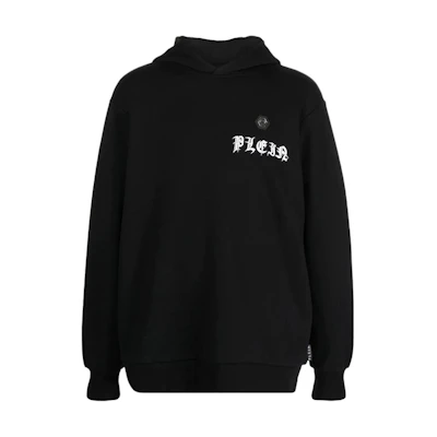 PHILIPP PLEIN SS23 Black Logo Graphic Print Sweatshirt PACC-MJB3007-PJO002N-02