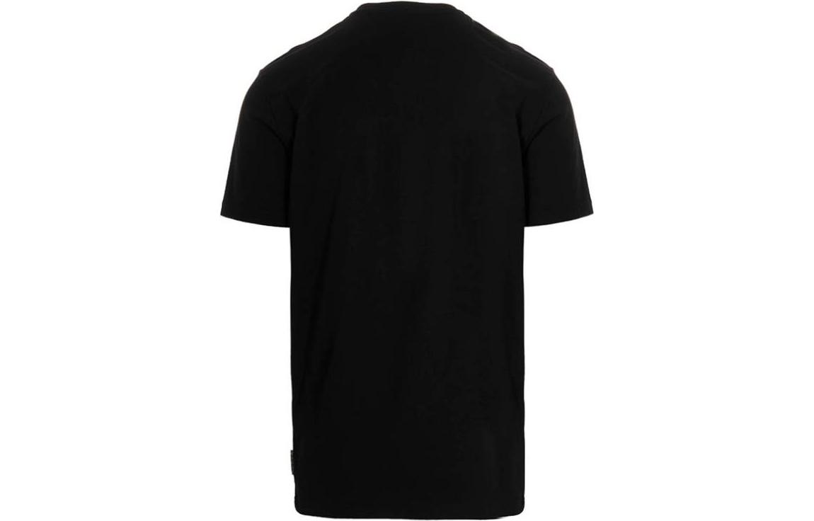 Lookbook PHILIPP PLEIN SS23 卡通圖案黑色短袖圓領T恤 男款。 SACC-MTK6106-PJY002N-02