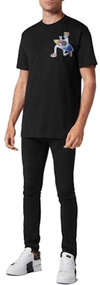 PHILIPP PLEIN SS23 卡通圖案黑色短袖圓領T恤 男款。 SACC-MTK6106-PJY002N-02 Shop PHILIPP PLEIN SS23 卡通圖案黑色短袖圓領T恤 男款。 SACC-MTK6106-PJY002N-02