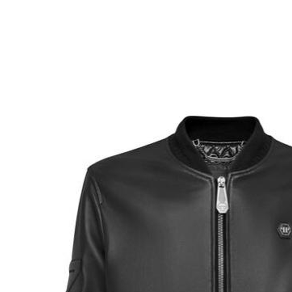 Details for PHILIPP PLEIN SS23 浮雕Logo皮革外套 黑色 時尚款式 FAAC-MLB1419-PLE010N-02