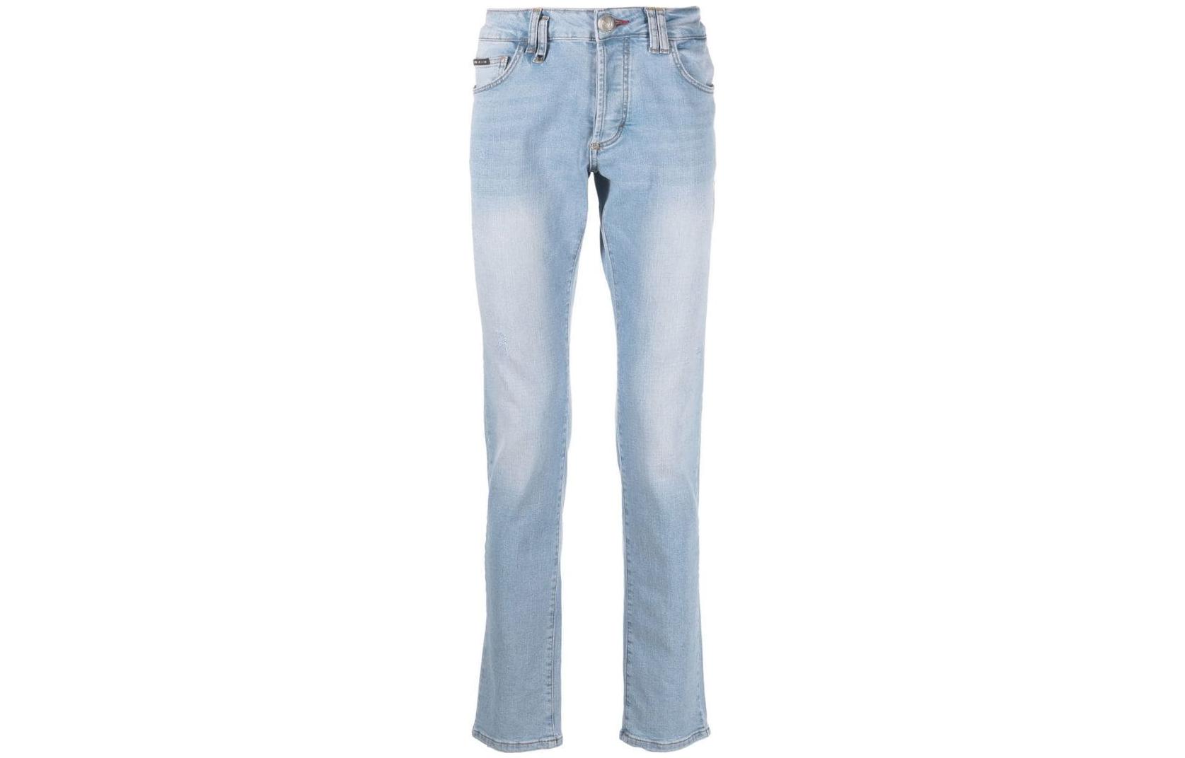 Order Jeans Casuales Hombre PHILIPP PLEIN SS23 Azul Claro Desgastado. LABC-MDT3453-PDE004N-07
