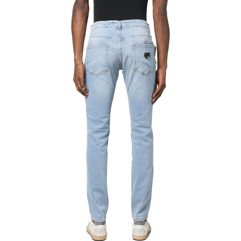 Shop Jeans Casuales Hombre PHILIPP PLEIN SS23 Azul Claro Desgastado. LABC-MDT3453-PDE004N-07