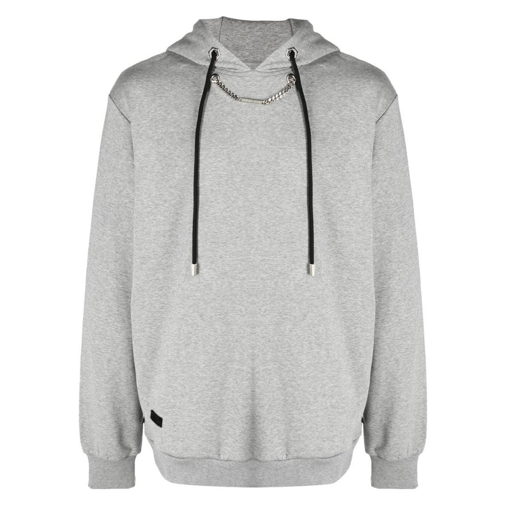 PHILIPP PLEIN SS23 Gray Pullover Hoodie Long Sleeve Crewneck PAACMJB2426PJO002N