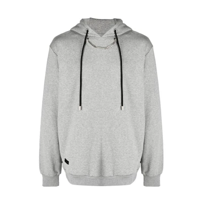 PHILIPP PLEIN SS23 Gray Pullover Hoodie Long Sleeve Crewneck PAACMJB2426PJO002N
