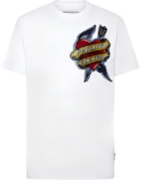 PHILIPP PLEIN SS23 Heart Logo Graphic Crewneck Short Sleeve T-Shirt White PACC-MTK6116-PJY002N-01 PHILIPP PLEIN SS23 Heart Logo Graphic Crewneck Short Sleeve T-Shirt White PACC-MTK6116-PJY002N-01