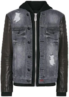 PHILIPP PLEIN SS23 Logo Patch Color Block Hooded Jacket Black Menswear SABC-MDB0385-PDE004N-10KR PHILIPP PLEIN SS23 Logo Patch Color Block Hooded Jacket Black Menswear SABC-MDB0385-PDE004N-10KR