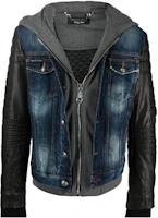 PHILIPP PLEIN SS23 Logo Patch Colorblock Hooded Jacket Men Blue SABC-MDB0385-PDE004N-14WO PHILIPP PLEIN SS23 Logo Patch Colorblock Hooded Jacket Men Blue SABC-MDB0385-PDE004N-14WO