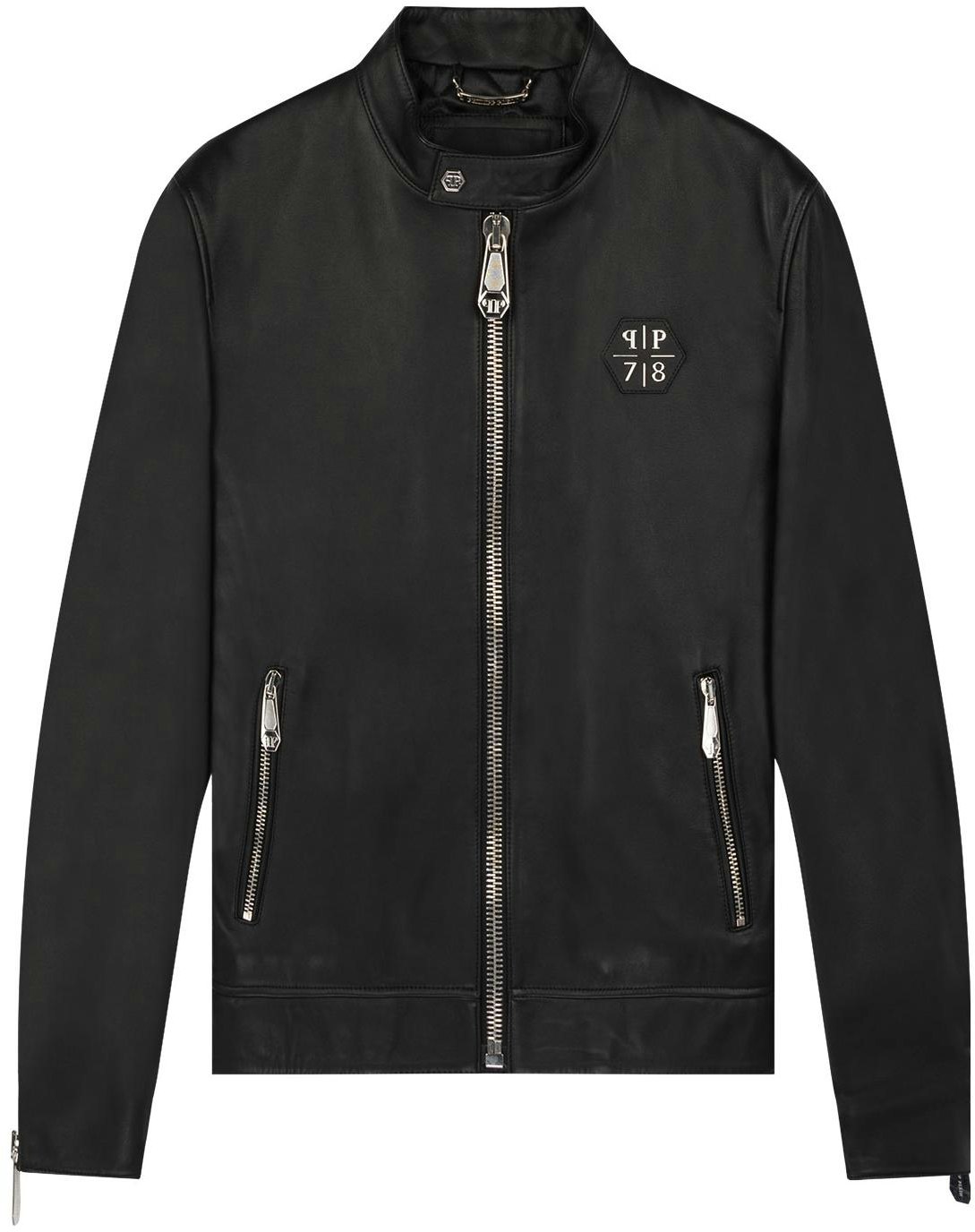 philipp-plein-ss-23-logo-patch-zip-up-jacket-black-ppo-mlb-1415-ple-002-n-02
