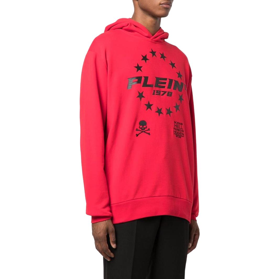 Purchase PHILIPP PLEIN SS23 红色连帽衫 带标志字母印花 PAAC-MJB2670-PJO002N-13