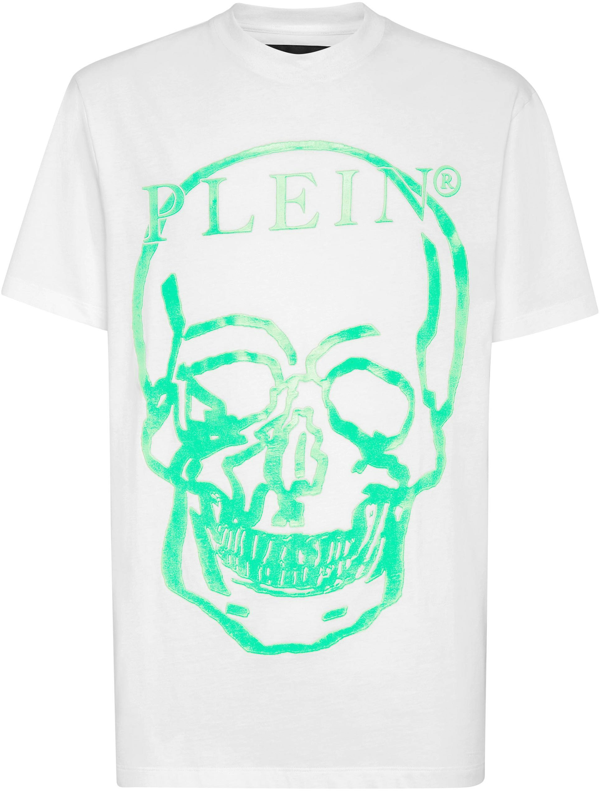philipp-plein-ss-23-skull-logo-print-unisex-white-green-short-sleeve-t-shirt-sabc-utk-0157-pjy-002-n-0105