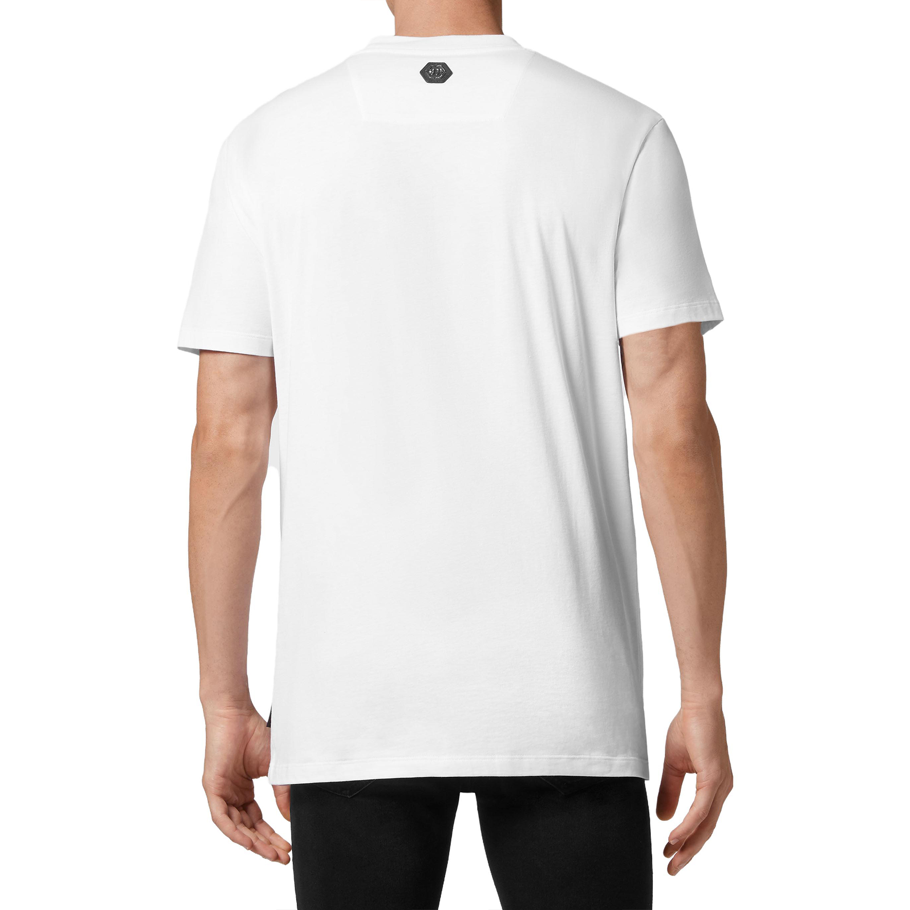 Purchase PHILIPP PLEIN SS23 骷髏標誌印花男女白綠短袖T恤 SABC-UTK0157-PJY002N-0105