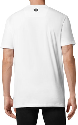 PHILIPP PLEIN SS23 骷髏標誌印花男女白綠短袖T恤 SABC-UTK0157-PJY002N-0105 Purchase PHILIPP PLEIN SS23 骷髏標誌印花男女白綠短袖T恤 SABC-UTK0157-PJY002N-0105