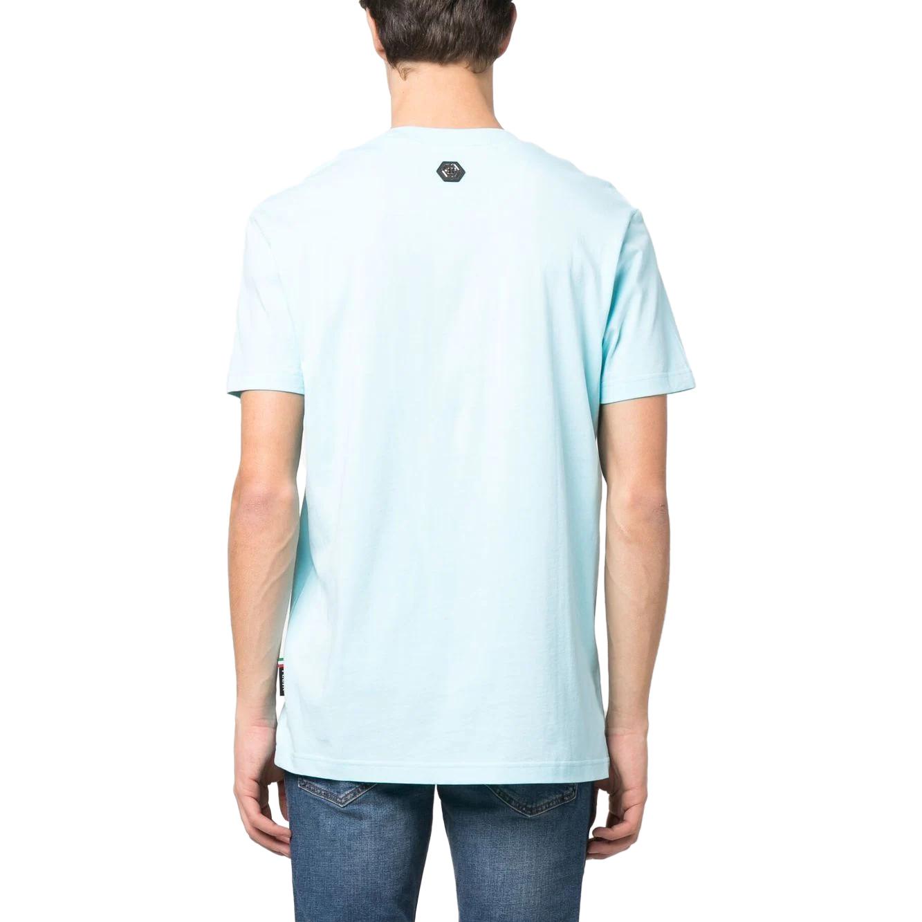 Shop PHILIPP PLEIN SS23 Baju-T Logo Cetakan Teddy Bear Lengan Pendek. PACC-MTK6216-PJY002N-07