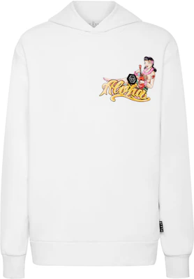 PHILIPP PLEIN SS23 White Hoodie with Character & Letter Logo Print SACC-MJB2919-PJO002N-01 Buy PHILIPP PLEIN SS23 White Hoodie with Character & Letter Logo Print SACC-MJB2919-PJO002N-01