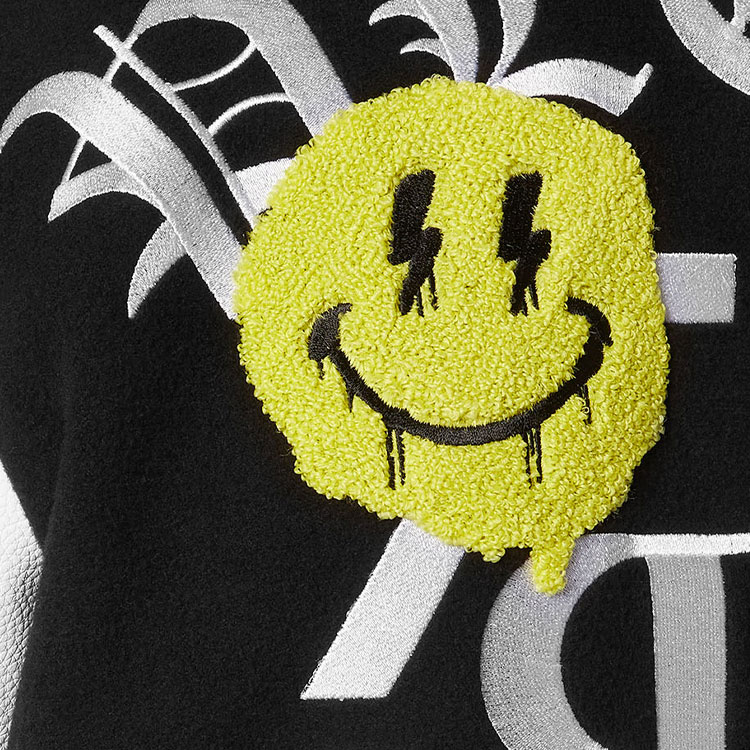 Sizing PHILIPP PLEIN SS24 Jaket Kasual Hitam Cetakan Graffiti Lelaki. SADC-MLB1835-PTE120N-02