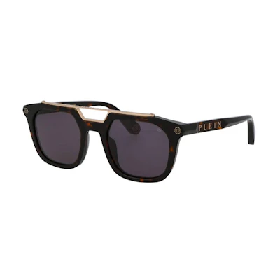 PHILIPP PLEIN Tortoiseshell Aviator Fashion Sunglasses for Men. SPP001M0722