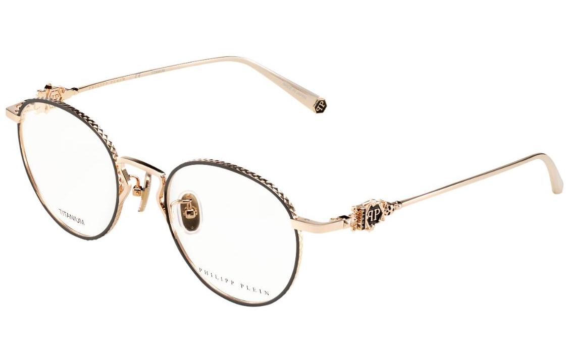 PHILIPP PLEIN Vintage Engraved Titanium Round Optical Glasses Unisex Couple Style VPP090J0302 圖 2